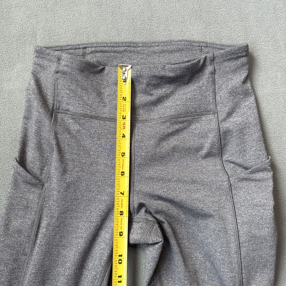 Lululemon In Movement Tight Everlux Tall 4 Gray Full Length Side Pockets - Picture 8 of 12